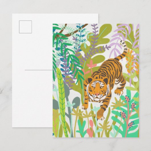 Oerwoud Roar - Tiger Briefkaart (Voorkant / Achterkant)