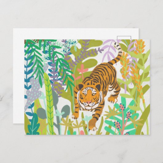 Oerwoud Roar - Tiger Briefkaart (Voorkant / Achterkant)