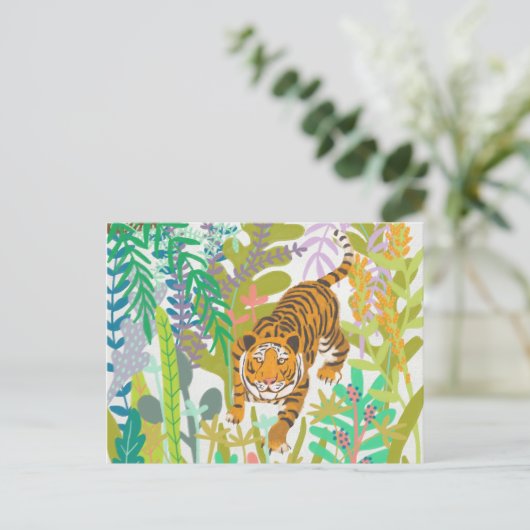 Oerwoud Roar - Tiger Briefkaart (Staand voorkant)
