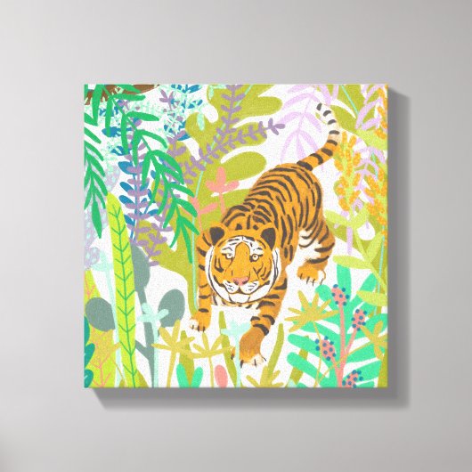 Oerwoud Roar - Tiger Canvas Afdruk (Voorkant)