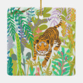 Oerwoud Roar - Tiger Keramisch Ornament (Achterkant)