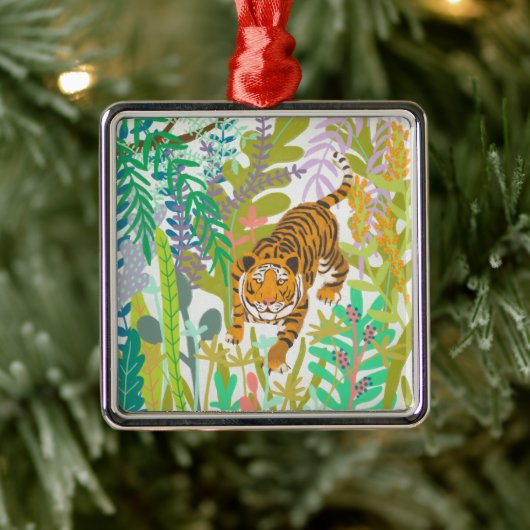 Oerwoud Roar - Tiger Metalen Ornament (Boom)
