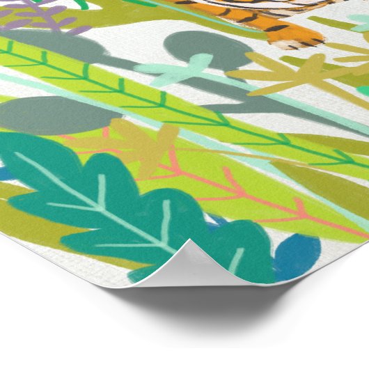 Oerwoud Roar - Tiger Poster (Hoek)