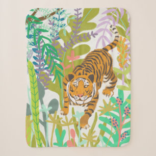Oerwoud Roar - Tiger Sherpa Deken
