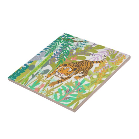 Oerwoud Roar - Tiger Tegeltje (Zijkant)