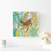 Oerwoud Roar - Tiger Vierkante Klok (Huis)