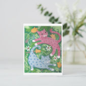 Oerwoud Romp - Folk Art Painting Briefkaart (Staand voorkant)