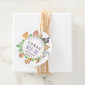 Oerwoud Safari 1e verjaardag Dank u Bedankjes Labels (In situ)