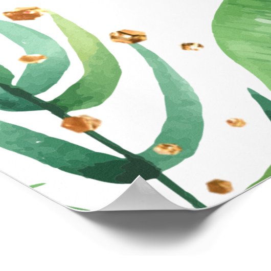 Oerwoud Safari 1st Birthday Party Welcome Poster (Hoek)