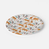 Oerwoud Safari 1ste verjaardag Papieren Bordje (Gekanteld)