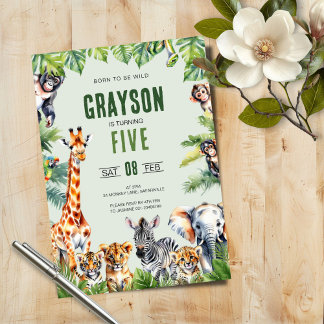Oerwoud Safari 5e verjaardag Kaart