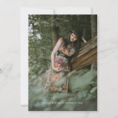 Oerwoud Safari Adventure wacht op foto Baby shower Kaart (Achterkant)