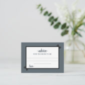 Oerwoud Safari Advies over Wilde Baby shower Informatiekaartje (Staand voorkant)