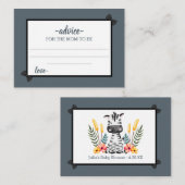 Oerwoud Safari Advies over Wilde Baby shower Informatiekaartje (Voorkant / Achterkant)