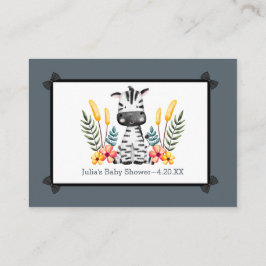 Oerwoud Safari Advies over Wilde Baby shower Informatiekaartje