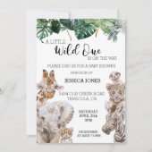 Oerwoud Safari African baby Animals Wild One Kaart (Voorkant)