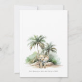 Oerwoud Safari "Alle feestdieren bellen" Verjaarda Kaart (Achterkant)