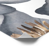 Oerwoud Safari Animal Baby Birth kondiging Poster (Hoek)