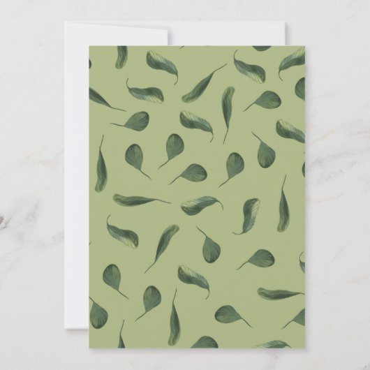 Oerwoud Safari Animal Baby shower Invitation Postc Kaart (Achterkant)