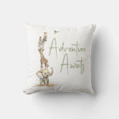 Oerwoud Safari Animals Adventure wacht op u Kussen (Voorkant)