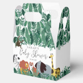 Oerwoud Safari Animals Baby shower Bedankdoosjes (Geopend)
