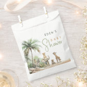 Oerwoud Safari Animals Baby shower Bedankzakje (Geknipt)