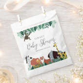 Oerwoud Safari Animals Baby shower Bedankzakje (Geknipt)