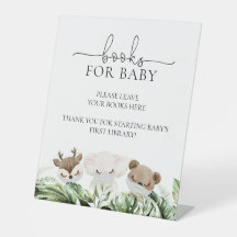 Oerwoud Safari Animals Baby shower Books for Baby 