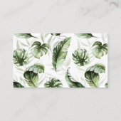 Oerwoud Safari Animals Baby shower Diaper Raffle Informatiekaartje (Achterkant)