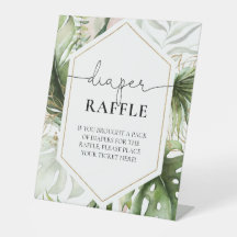 Oerwoud Safari Animals Baby shower Diaper Raffle