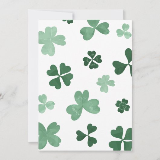 Oerwoud Safari Animals Baby shower Kaart (Achterkant)