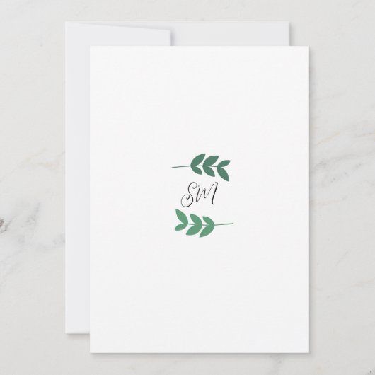 Oerwoud Safari Animals Baby shower Kaart (Achterkant)