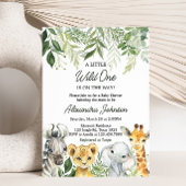 Oerwoud Safari Animals Baby shower Kaart
