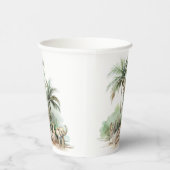 Oerwoud Safari Animals Baby shower Papieren bekers (Rechts)