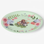 Oerwoud Safari Animals Baby shower Papieren Bordje (Gekanteld)