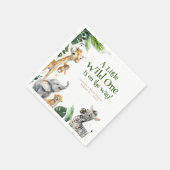 Oerwoud Safari Animals Baby shower Servet (Hoek)