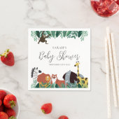 Oerwoud Safari Animals Baby shower Servet (Insitu)