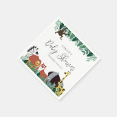Oerwoud Safari Animals Baby shower Servet (Hoek)