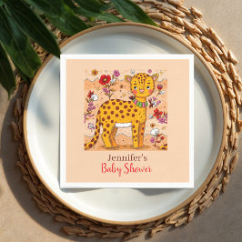 Oerwoud Safari Animals Baby shower Servet