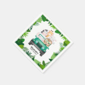 Oerwoud Safari Animals Baby shower Servet (Hoek)