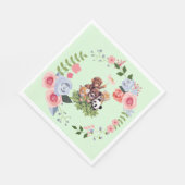 Oerwoud Safari Animals Baby shower Servet (Hoek)