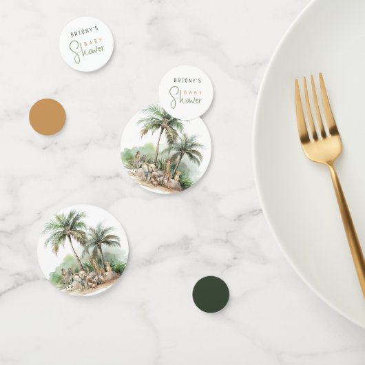 Oerwoud Safari Animals Baby shower Table Confetti (Groep)