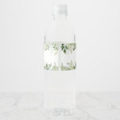 Oerwoud Safari Animals Baby shower Waterfles Etiket (Achterkant)