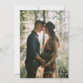 Oerwoud Safari Animals Couples Baby shower Foto Kaart (Achterkant)