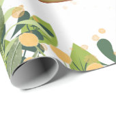 Oerwoud Safari Animals Forest Custom Birthday Cadeaupapier (Rol Hoek)