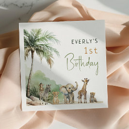 Oerwoud Safari Animals Kids Verjaardagsfeest Servet