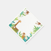Oerwoud Safari Animals Party Napkins Servet (Hoek)