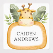 Oerwoud Safari Animals School Daycare Labels (Design 2)