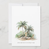 Oerwoud Safari Animals | Tweeling Baby shower Kaart (Achterkant)