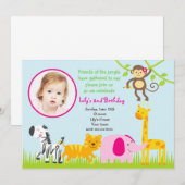 Oerwoud Safari Animals - Vervroegde dag Kaart (Voorkant / Achterkant)